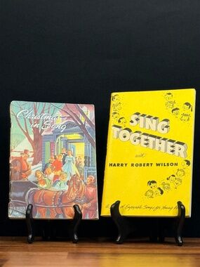 Vintage Music Books “Christmas in Song” and “Sing Together"